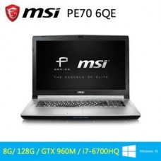 MSI PE70 6QE-092TW-SS7670H8G1T0DS10MH 17.3吋 筆電